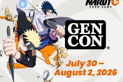 NARUTO CARD GAME - Gen Con 2026 Key Visual zu den ausverkauften Tutorial-Sessions (Quelle: https://www.naruto-cardgame.com/en/news/gencon-2026.php)