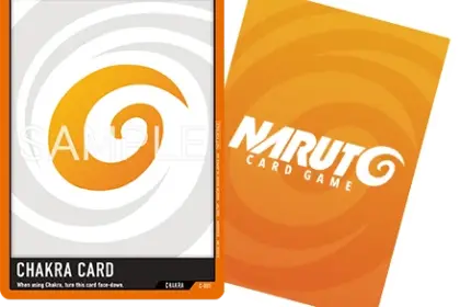 NARUTO CARD GAME - Offizielle Darstellung der Chakra-Karten aus dem Kartentyp-Ueberblick (Quelle: https://www.naruto-cardgame.com/en/welcome/)