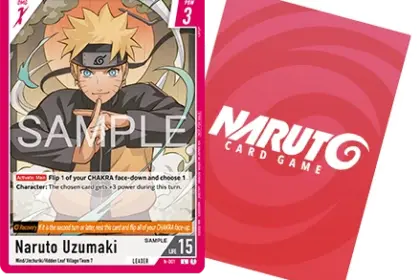 NARUTO CARD GAME - Leader-Karte Naruto Uzumaki N-001 aus dem offiziellen Regel-Overview (Quelle: https://www.naruto-cardgame.com/en/welcome/)