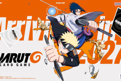 NARUTO CARD GAME - Key Visual zur Ankuendigung des Bandai-Kartenspiels, das im Oktober auf der Spiel Essen 2026 Station macht (Quelle: https://naruto-official.com/en/news/01_2637)